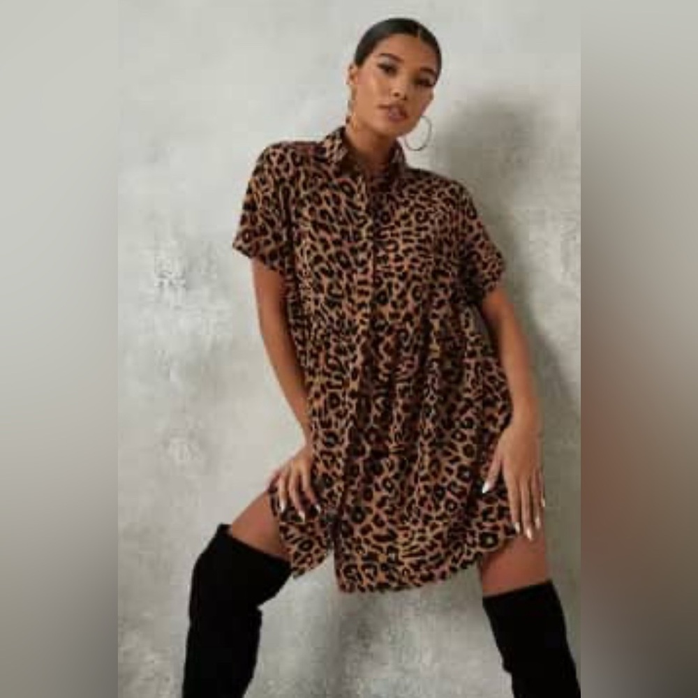 Missguided + Animal Print Mini Dress